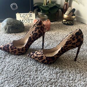 Rouge Leopard Print HAZEL POINTED TOE PUMP
